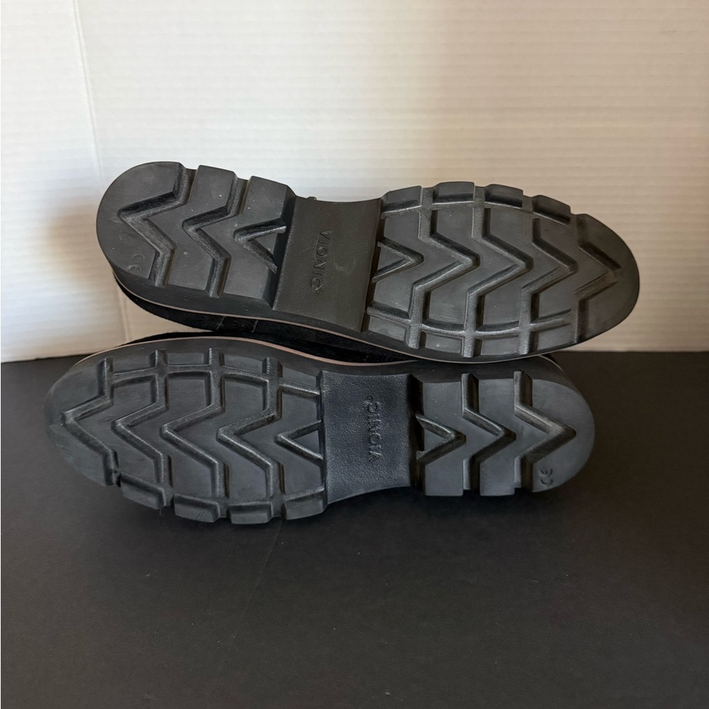 $175 VIONIC Black Suede BRIGHTON Water Repellent Zip Comfort Ankle Rain Boot 8 - Picture 10 of 10